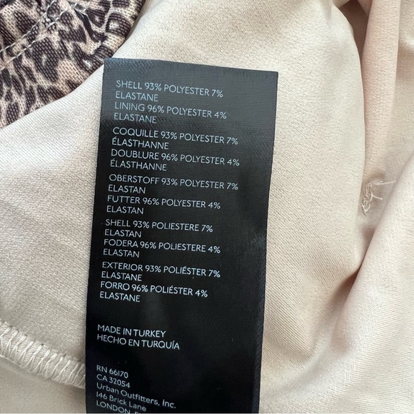 Anthropologie Leopard Print Shirred Mesh Top - Picture 7 of 7